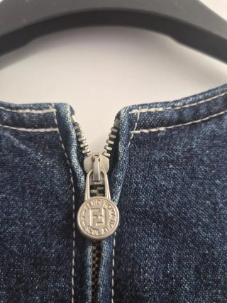 Abito Fendi Jeans Mini Logo FF Vintage