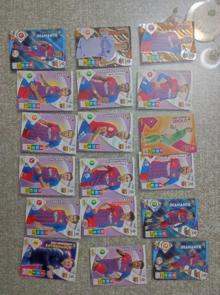 Lote 17 Cartas FC Barcelona: Gavi, Ansu Fati, etc.