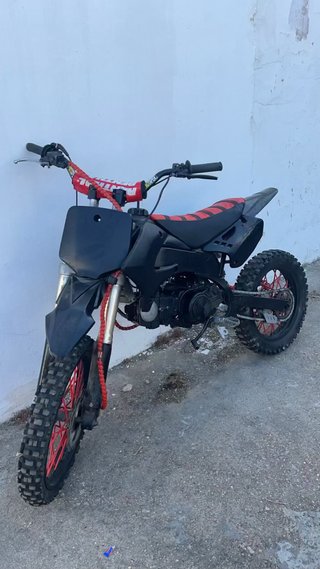 Pitbike Orion 140cc Motocross Negra y Roja
