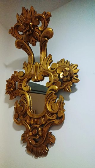 Espejo Cornucopia Dorado