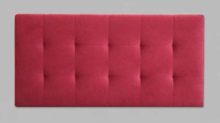 Cabecero de tela rojo