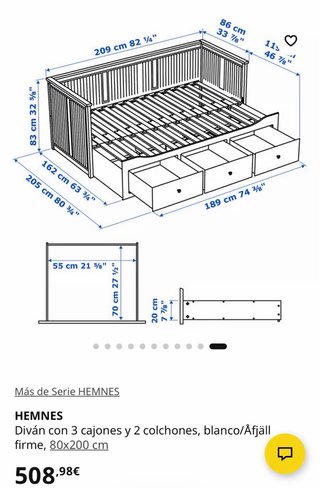 Sofá Cama HEMNES IKEA