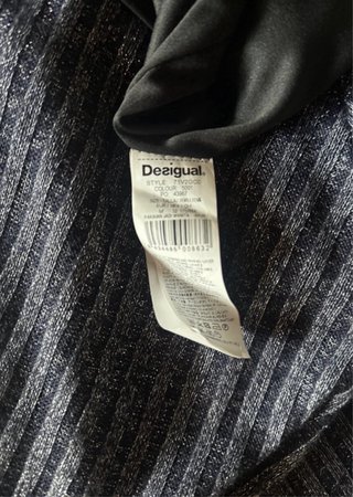 Vestido Desigual Negro y Gris