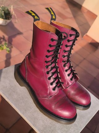 Stivali Dr Martens -MIE- UK 4 EU 37 Bordeaux
