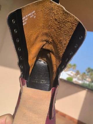 Stivali Dr Martens -MIE- UK 4 EU 37 Bordeaux