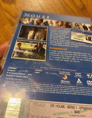 DVD 🇵🇹 House M.D. Série 1 Episódios 1 e 2