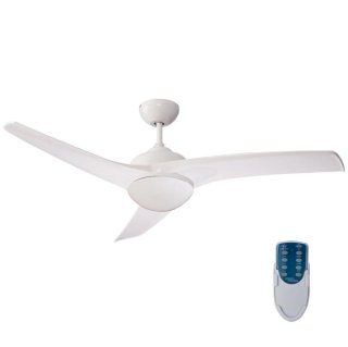 Lámpara Ventilador Blanca con Mando