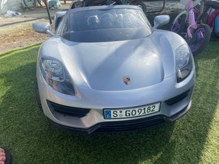 Coche Eléctrico Infantil Porsche Gris