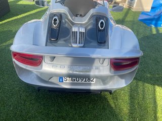 Coche Eléctrico Infantil Porsche Gris