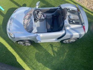 Coche Eléctrico Infantil Porsche Gris