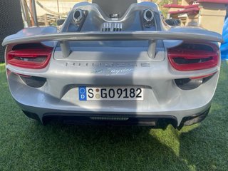 Coche Eléctrico Infantil Porsche Gris