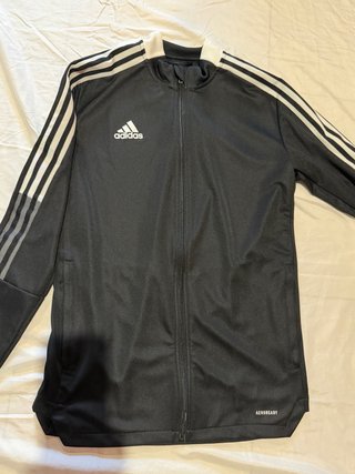 Chaqueta Adidas Aeroready Negra y Blanca