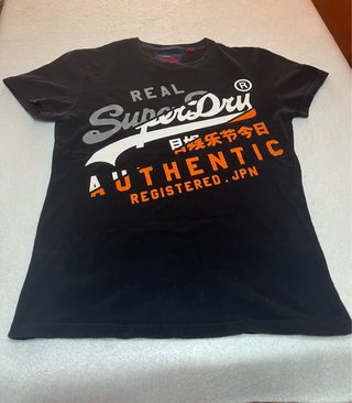 Camiseta Superdry Hombre Talla S Negra