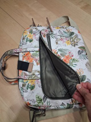 Bolso cartera portátil estampado floral