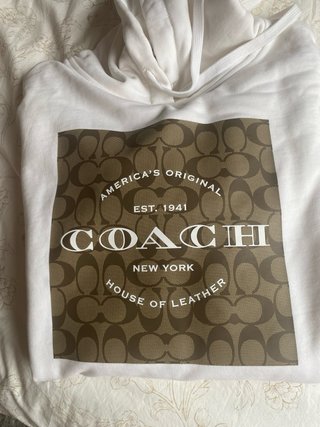 Sudadera Coach Blanca y Marrón