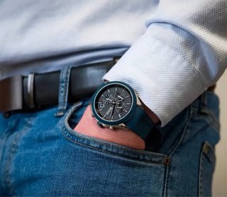 Reloj Hugo Boss velocity watch azul nuevo caja