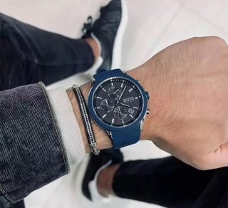 Reloj Hugo Boss velocity watch azul nuevo caja