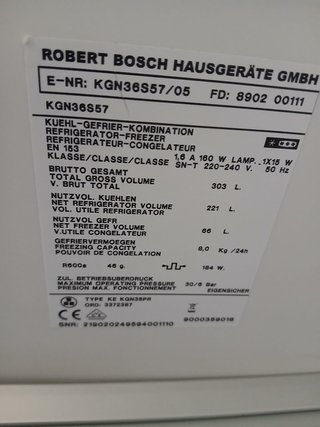 Frigorífico Bosch Negro Cristal A+++ No Frost NUEV
