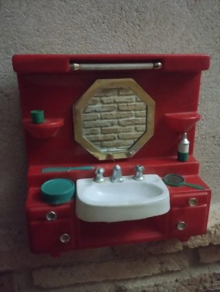 Tocador Lissi con lavabo y espejo