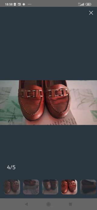 Mocasines de piel beig