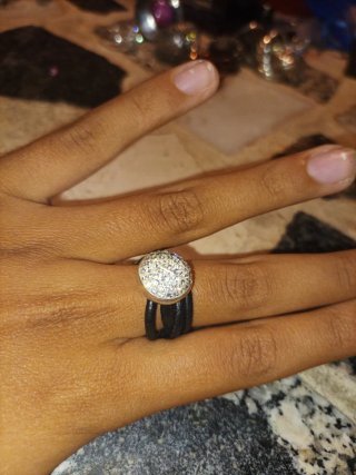 Anillo de compromiso con circonita