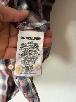 Camisa Quiksilver cuadros hombre M