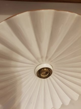 Lampadario in terracotta e ceramica