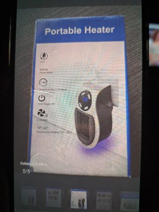 Calentador Portátil ULP 500W