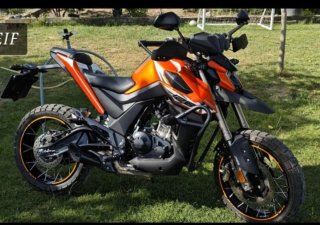 Zontes U1 125 Naranja/Negra.