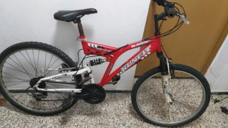 Bicicleta RUNFIT XR10.5F Roja Doble Suspensión