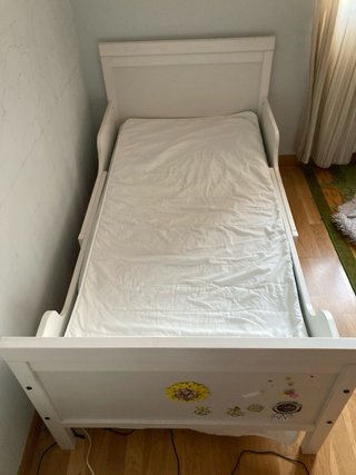 Cama extensible SUNDVIK blanca 80x200 cm