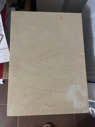 Cajonera con ruedas beige y blanca