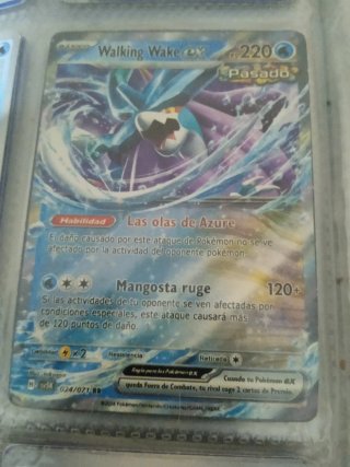 Carta Pokémon Walking Wake EX 024/071 RR