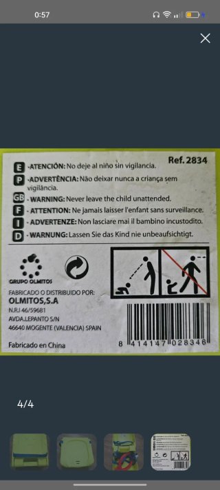 Alzador niños bebés Olmitos