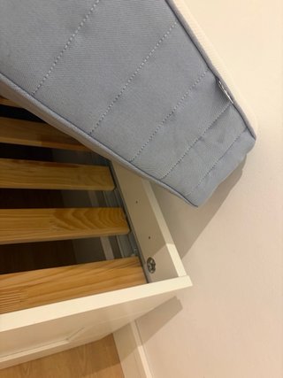 Cama IKEA BRIMNES + Colchón VESTERÖY 90x190