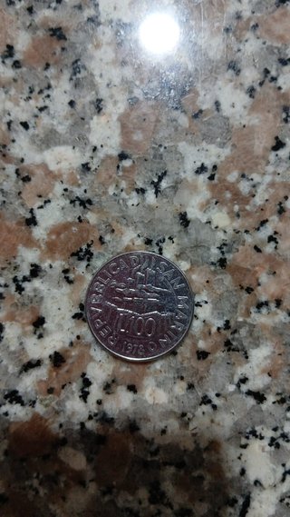 100 lire commemorative San Marino 1978 FAO