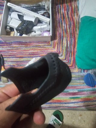 Funda pomo coche cuero carbono