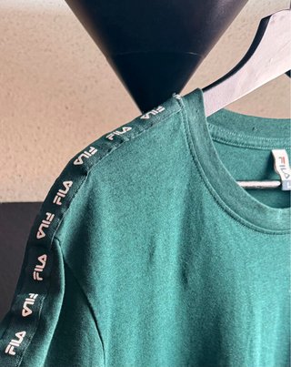 T-shirt Fila Verde Escuro Tamanho L