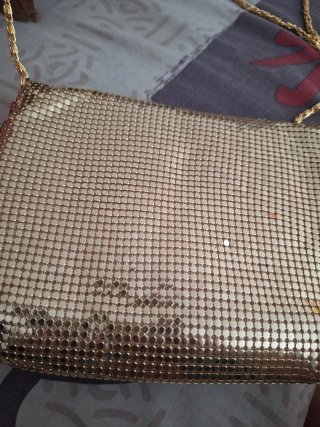 Conjunto Zapatos y Bolso Fiesta Dorado Talla 39