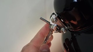 Lámpara negro brillante estilo retro por USB!