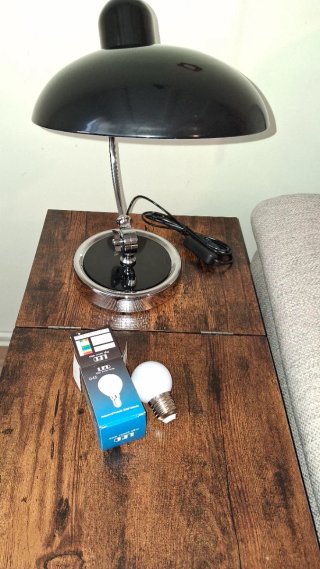 Lámpara negro brillante estilo retro por USB!