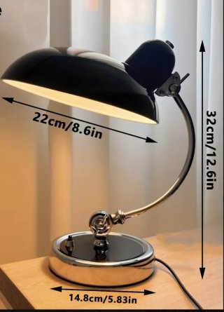 Lámpara negro brillante estilo retro por USB!