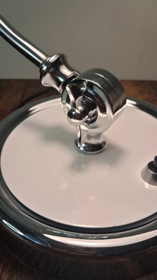 Lámpara blanco brillante de estilo retro!