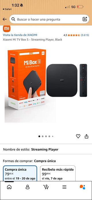 Reproductor multimedia - Xiaomi TV Box S 3rd Gen.