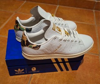 Tenis Adidas Stan Smith x Bape 30th Aniversario