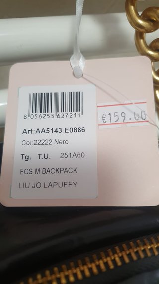 Liu jo * Zaino donna Lapuffy * Nero * Nuovo