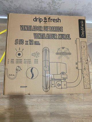 Ventilador de pared Drip&Fresh 50cm