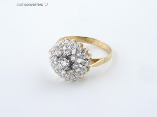 anillo oro 18k con piedra con circonita