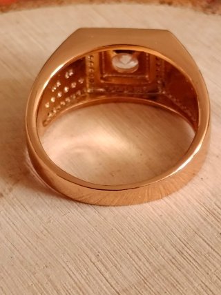 Anillo chapado oro