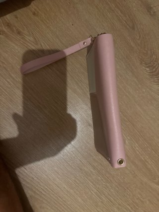 Monedero mujer beige y rosa